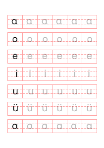 拼音字母描写帖